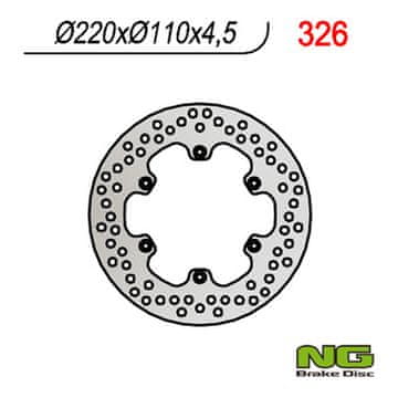 NG Zadnji zavorni disk Aprilia 125/350/600/650 220 mm visokokakovostno jeklo