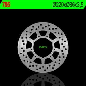 NG Yamaha TW 125 99-04 Sprednji zavorni disk 220 mm 3,5 mm