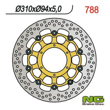 NG Honda CBR 1000 RR/CB 1300 Sprednji zavorni disk 310 mm - plavajoči