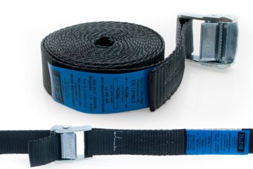 TRANSPORTNI PAS BIKETEC 35MM/3MB S SAMOZAVIRNO ZAPONKO, ČRN (HOMOLOGACIJA)