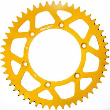 SUPERSPROX Zadnji zobnik Prox Suzuki RM/RMZ iz aluminija, zlate barve, JTR808.50 kakovosti