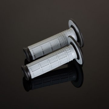 Renthal MX ročaji Dual Compound Tapered Half Waffle, sivi/črni