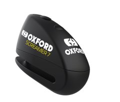 Oxford ZAVORNI DISK Z ALARMOM MODEL SCREAMER XA7, ZATIČ 7 MM, BARVA ČRNA (STARA KODA: LK279)