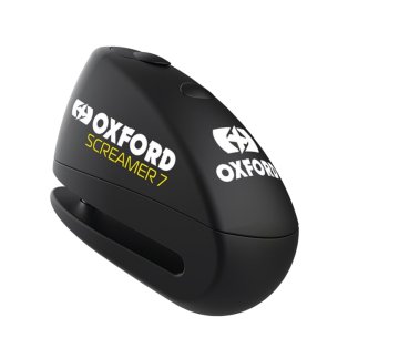 Oxford ZAVORNI DISK Z ALARMOM MODEL SCREAMER XA7, ZATIČ 7 MM, BARVA ČRNA (STARA KODA: LK279)