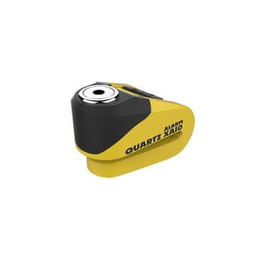 Oxford Zaklep zavornega diska Quartz XA10 10 mm rumeno/črn z alarmom