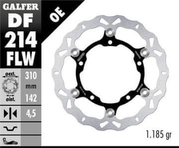Galfer SPREDNJI ZAVORNI DISK KAWASAKI NINJA 400 / ABS '18-, Z 400 '20-, ZX 25R '20- (310x142x4,5mm) PLAVAJOČI VAL