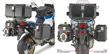 Kappa STRANSKI NOSILEC KOVČKA MONOKEY CAM SIDE HONDA CRF 1100L Africa Twin Adventure Sports (20) - ZA ALUMINIJASTI KOVČEK KFR K'FORCE