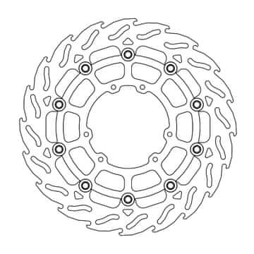 Moto Master SPREDNJI PLAVAJOČI DISK 300 MM FLAME (ALUMINIJASTA SREDINA) HONDA CRF 250/450 '04-'20