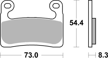 SBS RACING DVOJNE KARBONOVE ZAVORNE OBLOGE ZLATE BMW S 1000RR '19-'21