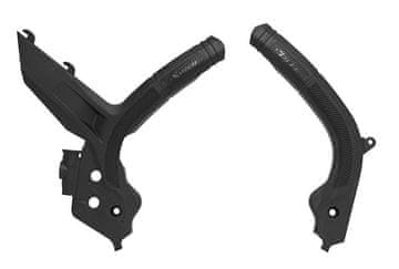 Ščitniki okvirja Super Grip za KTM SX/SXF/EXC 125-450 2018-2021 črni Rtech