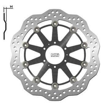 NG Sprednji zavorni disk Honda XL1000V '99-13, VFR800 296 mm Wave