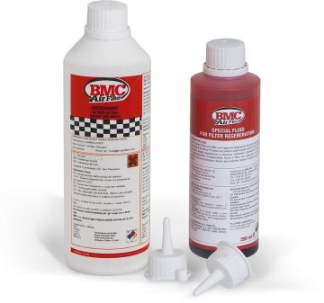 BMC KOMPLET TEKOČIN (OLJ) ZA ČIŠČENJE / PRANJE / NASIČENOST ZRAČNIH FILTROV (KOMPLETEN KOMPLET ZA PRANJE, DETERGENT + STEKLENIČKA Z OLJEM) (AKC)