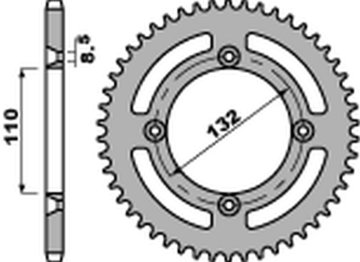 PB Zadnji zobnik JTR895 46 KTM SX 85 SX 105 Jeklo, vzdržljivo, močno
