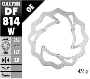 Galfer SPREDNJI ZAVORNI DISK BETA RR 250/300/350 '12-, RR 390/400/430/450/450/498 '14-, XTRAINER 250/300 '15- VALOVIT (260X127X3MM)