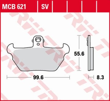 ZAVORNE OBLOŽNICE TRW ZF KH407 SINTER STREET BMW R 80R '91-'95, K 1100LT/RS '90-'98 SPREDAJ