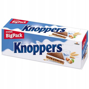 Knoppers Big Pack kakavovi oblati s smetano iz Nemčije 15x25g