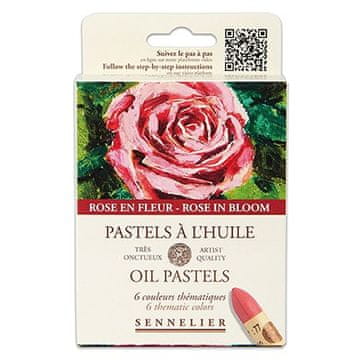 Eli Oljni pasteli Rose In Bloom, 6 barv