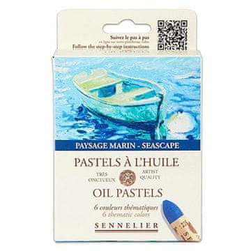 Eli Oljni pasteli Seascape, 6 barv