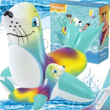 Bestway NAPIHLJIVA VZMETNICA SEAL ZA OTROKE, VZMETNICA ZA BAZEN, PONTON 157x114cm