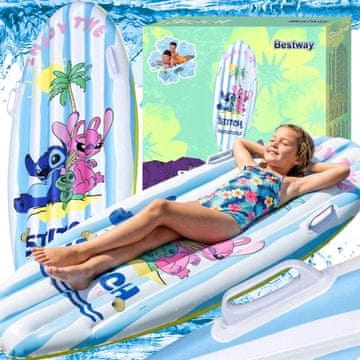 Bestway LAHKA NAPIHLJIVA PLAVALNA DESKA STITCH 114 × 46 CM + NAŠITKI