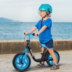 Otroško poganjalo s kolesi EVA 12" črno-modro
