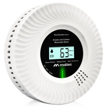 Certificiran 2-v-1 LCD alarm za ogljikov monoksid in dim