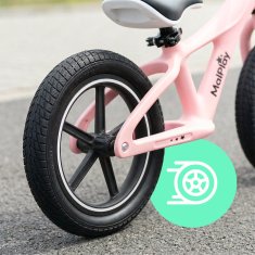 Otroški poganjalec za otroke, 2+, 12” PU kolesa, lahka, 3,4 kg, Nylu roza