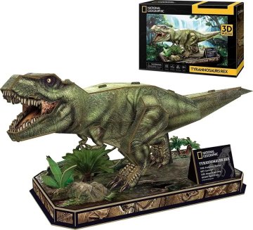 National Geographic KOBIČNA ZABAVNA 3D UGANKA T-REX - 52 ELEMENTOV DS1051H