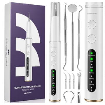 Ultrazvočni čistilec zobnega kamna, odstranjevanje zobnih oblog, LED, 4 načini, Toothie X100