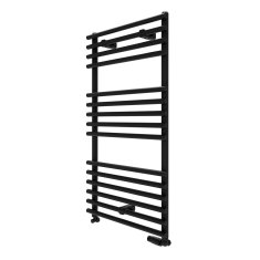 PICCO kopalniški radiator z držalom za brisače 92,2×50 cm moč 449 W mat črna