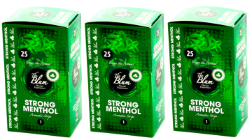 Zestaw kart aromatyzujących THE BLUM STRONG MENTHOL 75szt