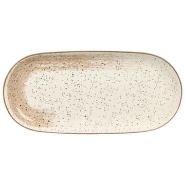 Vessia Owalna patera do serwowania 15,5x33 cm brązowa