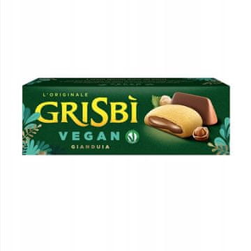 Grisbi Gianduia veganski piškoti s čokolado in orehi 135 g
