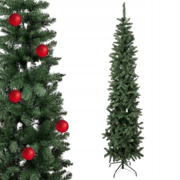 UMETNA OZKA BOŽIČNA DREVEČKA 220 CM VITKA SMREKOVA [CHOIR1]