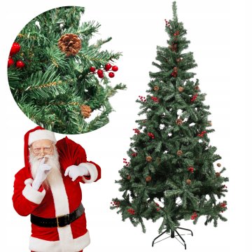 UMETNI BOŽIČNI STORŽI 220 CM SMREKOVA JELOVNIK [CHOIR8]