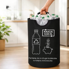 DE MEHKA VREČKA ZA ODDAJO VRATNIH STEKLENIČK ČRNE ZLOŽLJIVE KOŠARE 85 L [CONTAINER1]