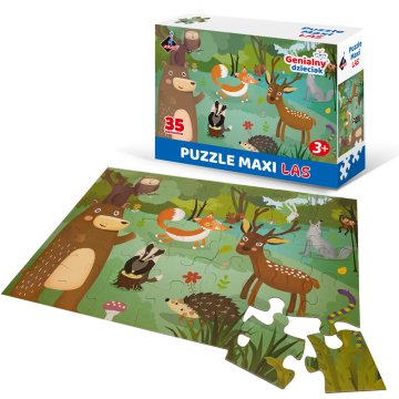 Puzzle Maxi Genialny Dzieciak - Las