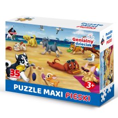 Puzzle Maxi Genialny Dzieciak - Pieski