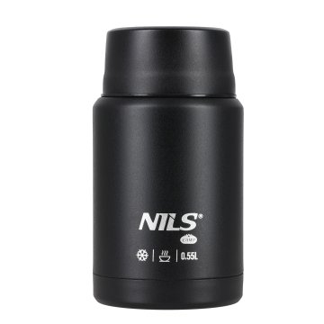 NILS CAMP NC3807 ČRNI TERMOS ZA VEČERJO 550 ML