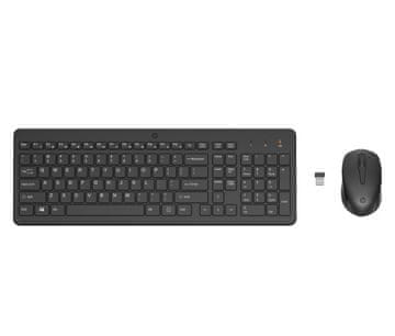 Hewlett Packard HP 330 Combo Wireless Keyboard + Mouse RF Wireless, US Int, Black
