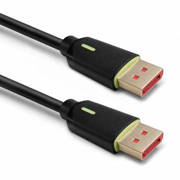 Qoltec DisplayPort v2.1 moški kabel | DisplayPort v2.1 moški | 8K | 80G | 0,5 m