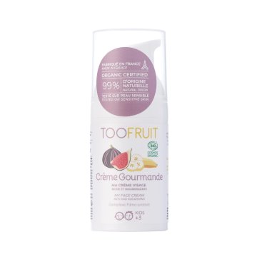 TooFruit vlažilna krema za obraz za otroke - naravna, organska, pomirja in vlaži kožo, banana in figa 30 ml
