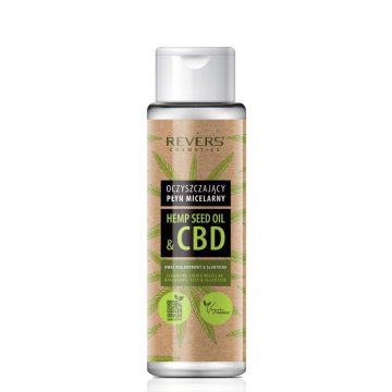 Micelarna voda z naravnim CBD oljem konoplje - učinkovito čiščenje, globinsko vlaženje in osvežitev kože 400 ml