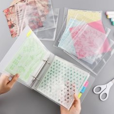 Organizator za albume s predlogami 15,2 x 15,2 cm z ovitki in razdelilniki
