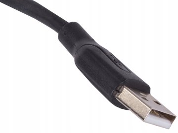 Močan kabel USB A-USB C tipa za polnjenje in prenos telefona, črne barve