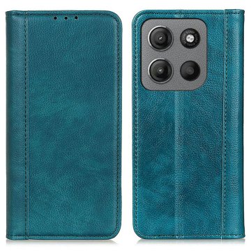 GS Preklopni ovitek za Motorola Moto G17 Power / G17 / G15 / G15 Power / G05, denarnica Crazy Horse, zelena