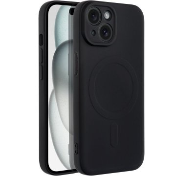Overboard Silikonski ovitek Mag za iPhone 15, črn