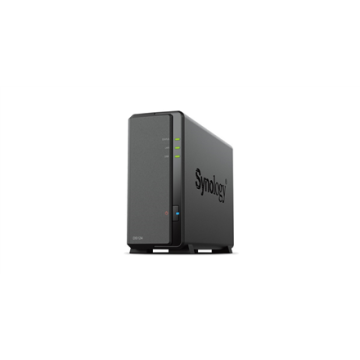Synology | Tower NAS | DS124 | do 1 HDD/SSD | Realtek | RTD1619B | Frekvenca procesorja 1,7 GHz | 1 GB | DDR4