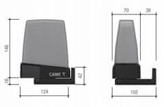 Came Lampa KRX1FXSO pomarańczowa LED 24/230V (806LA-0010)