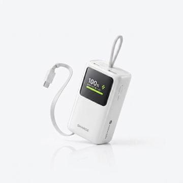 Sharge HyperTower 45W 10000 mAh prenosna baterija z vgrajenim USB-C kablom, siva